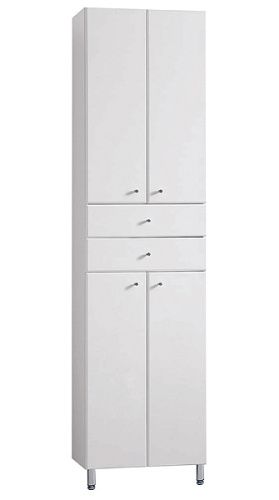 Шкаф-пенал Aquaton Симпл 1A122303SL010 50х32х192 подвесной цвет белый