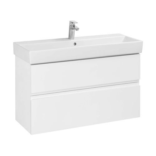 Тумба под раковину Roca OLETA A857641501 96х37х55 подвесная цвет белый матовый