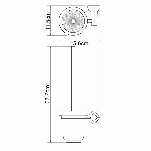 Ершик для унитаза WasserKRAFT 1127C - фото 4