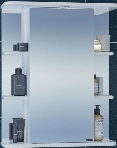 Зеркало-шкаф СанТа Герда 101042 60х24х72 подвесной цвет белый