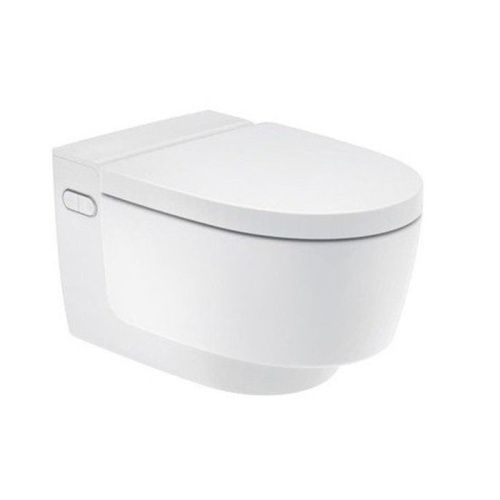 Унитаз-биде подвесной Geberit AquaClean Mera 146.210.11.1 белый с сиденьем микролифт безободковый душевой смыв
