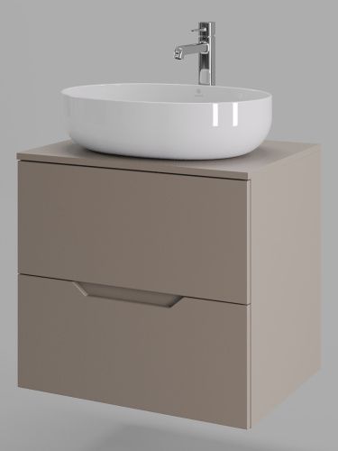 Тумба с раковиной Orange Line Li-60TuLMDF+B05-520W 61х46х70 цвет бежевый