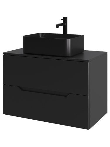 Тумба с раковиной Orange Line Li-80TubMDF+B02-460MB 81х46х68