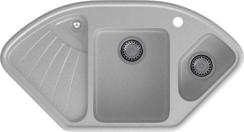 Кухонная мойка Granfest Corner C-1040E серый 104х56 цвет серый поверхность матовая