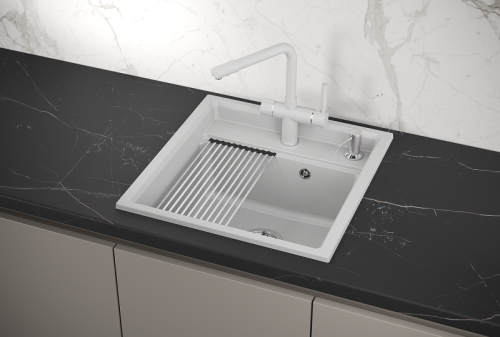 Кухонная мойка Granula Kitchen Space 5002, АРКТИК 51х50 цвет арктик поверхность матовая