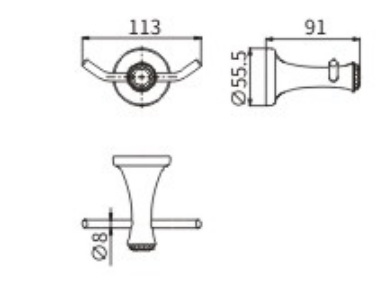 Крючок CeramaLux Valencia 88501G - фото 2
