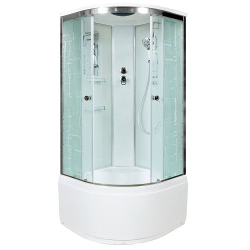 Душевая кабина AvaCan EM5011 110х110 четверть круга с крышей ориентация универсальная