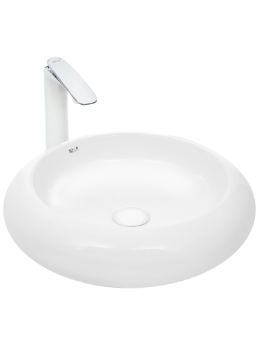 Раковина из санфаянса WeltWasser WW SK 10000003868 46х46 подвесная цвет белый глянцевый без отверстий под смеситель