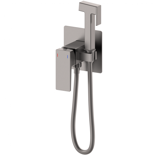 Смеситель для ванны и душа Wonzon & Woghand CUBE 2.0 WW-88829068-BGM встраиваемый в стену графит
