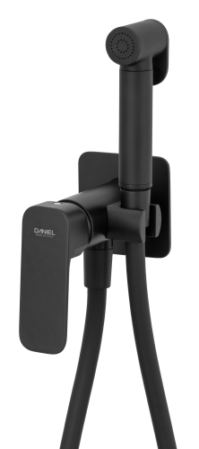 Гигиенический душ со смесителем Daniel TA645BP4DC15 черный матовый