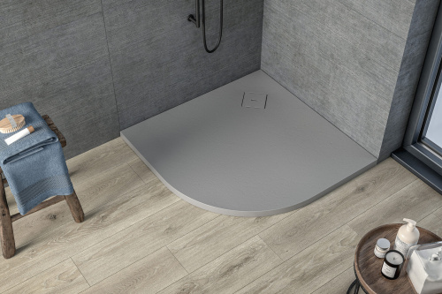 Душевой поддон Kolpa-San MOONWALK 922870 90х90 литьевой мрамор серый