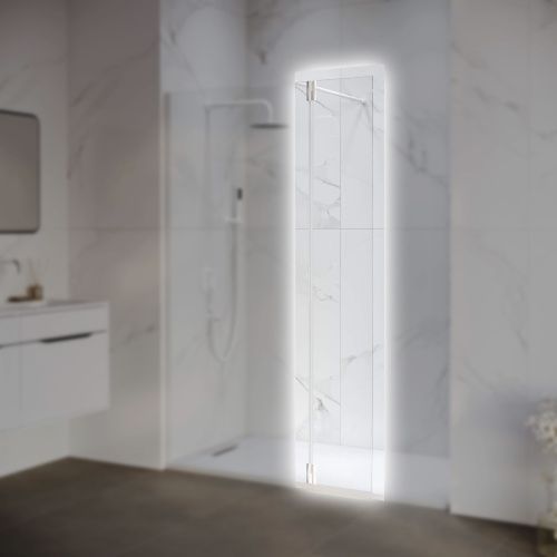 Боковая стенка RGW 352207103-15 30х195 стекло прозрачное профиль белый