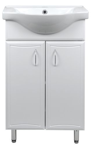 Тумба с раковиной Loranto Коралл CS00070573 50х45х87 напольная цвет белый