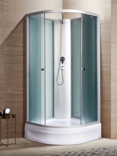 Душевая кабина River NARA LIGHT Б/К XL 80/24 MT -10000006218 80х80 четверть круга без крыши ориентация универсальная