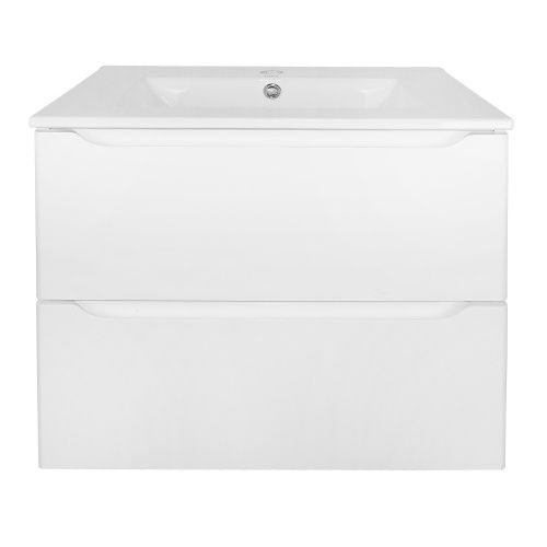 Тумба с раковиной Loranto Арфа CS00078719 61х47х55 подвесная цвет белый глянцевый