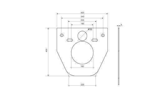 Инсталляция с кнопкой Ceramica Nova CN1000