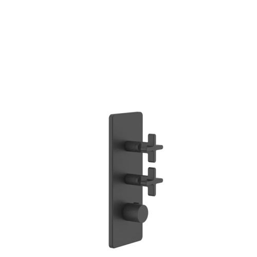 Смеситель для душа Gessi INCISO 58224#299 встраиваемый в стену черный (внешняя часть) с термостатом
