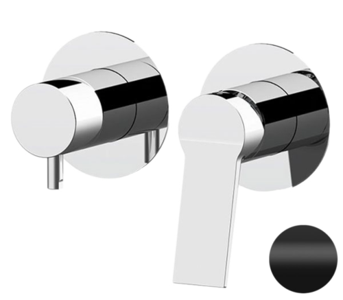 Смеситель для душа Remer Slash & Dot SL93ZPNO встраиваемый в стену черный