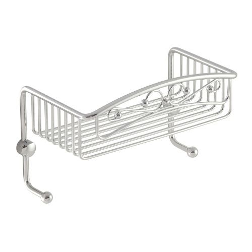 Полка-решетка одинарная с двумя крючками Migliore COMPLEMENTI 22040