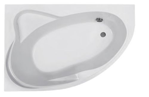 Ванна акриловая Roca LUNA (Roca) 7.2486.4.000.0 170х115 пристенная асимметричная без каркаса