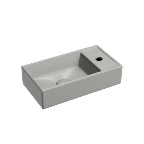 Раковина из сантехнического фарфора Ceramica Nova ELEMENT CN6051LMH 42х22 подвесная цвет антрацит матовый 1 отверстие под смеситель