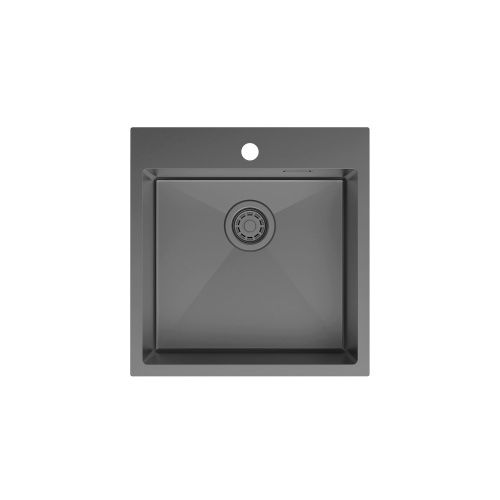 Кухонная мойка IDDIS Haze HAZ49GMi77 49х51 цвет графит поверхность матовая