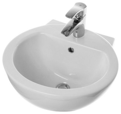 Раковина керамическая Sanita Luxe Art (Sanita Luxe) WB.PD/Art/50-C/WHT.G/S1 48х48 подвесная цвет белый 1 отверстие под смеситель