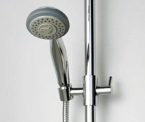 Душевая стойка WasserKRAFT A015 настенная цвет хром - фото 4