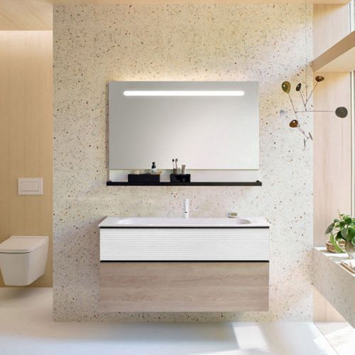 Тумба с раковиной Burgbad Fiumo SFXN122F3959FOT02G0200C0001*1 122х49х61 цвет белый матовый