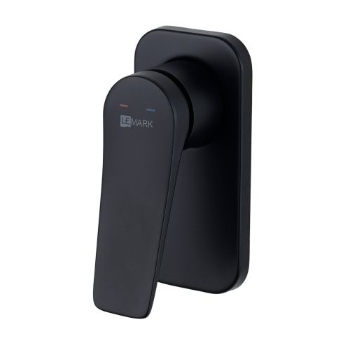 Смеситель для ванны и душа LeMark Bronx LM3723BL встраиваемый в стену черный