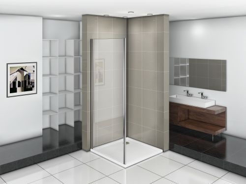 Душевая перегородка Good Door INFINITY ИН00040 90х185 стекло прозрачное профиль хром глянцевый