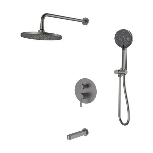 Душевая система Esko 7in1SCGM встраиваемая в стену цвет оружейная сталь