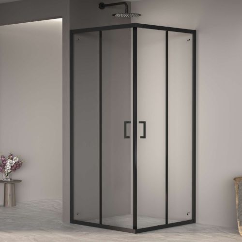 Душевой уголок RGW Passage 350803000-14 100х100 стекло прозрачное профиль черный без поддона