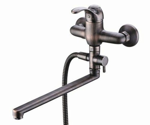 Смеситель для ванны Wasserkraft Isar 1300 1302L настенный бронза