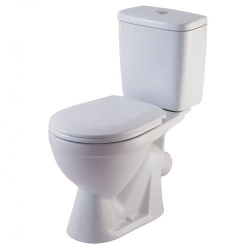 Унитаз-компакт напольный с бачком Rosa Лира Вн УнБ05 белый с сиденьем каскадный смыв