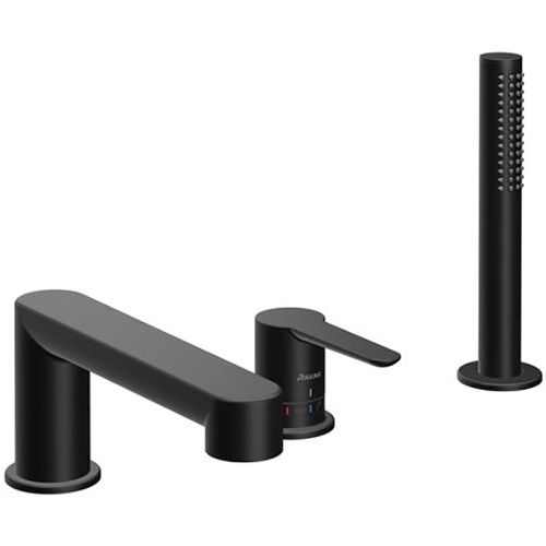 Смеситель Ravak Puri X070186 на борт ванны черный матовый