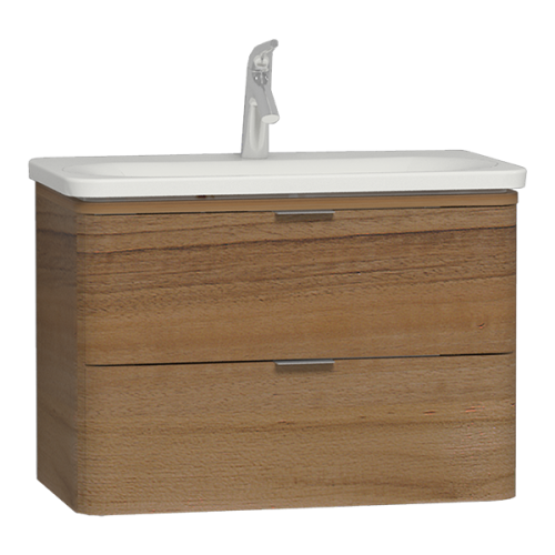 Тумба с раковиной Vitra Nest Trendy 56147 80х45х37 подвесная цвет натуральное дерево