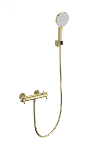 Смеситель для душа Wonzon & Woghand WW-B2048-A-BG настенный золото с термостатом