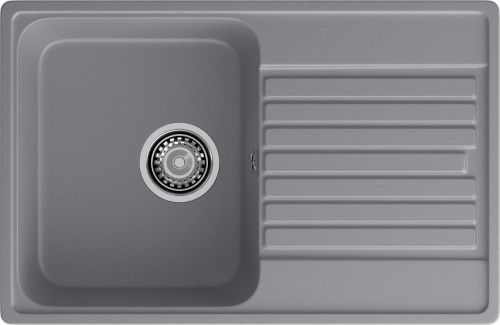 Кухонная мойка Granfest Quarz 78 темно-серый 74х48 цвет темно-серый поверхность матовая
