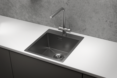 Кухонная мойка Granula 4600, СТАЛЬ САТИН 46х51 цвет сталь сатин поверхность матовая