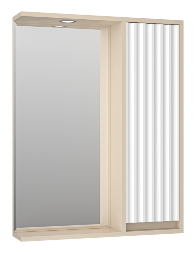 Зеркало-шкаф Brevita Balaton BAL-04065-03-01П 63х14х80 подвесной цвет белый/бежевый
