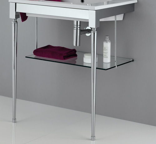 Консоль под раковину Stil Haus Prisma 888(08) 70х51х83 напольная цвет хром