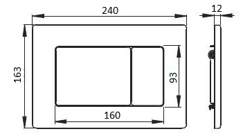 Клавиша смыва Boheme 650-MW белый - фото 2