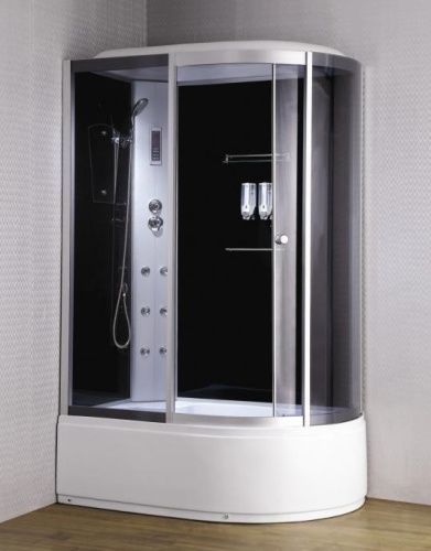 Душевая кабина Loranto CS-007 CS-007-1L 120-85 120х85 асимметричная с крышей ориентация левая