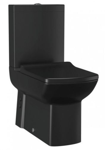 Чаша унитаза напольная Creavit Lara LR360-11SM00E-0000 цвет черный матовый без бачка без сиденья