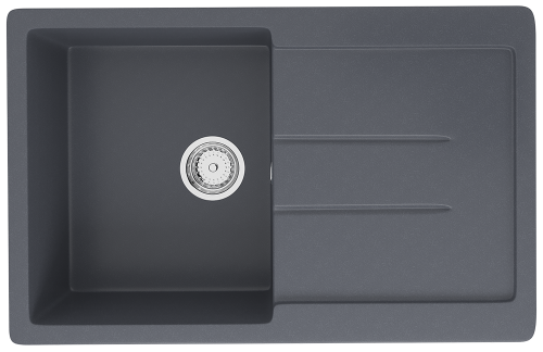 Кухонная мойка Ulgran Classic U-507-343 77х50 цвет антрацит