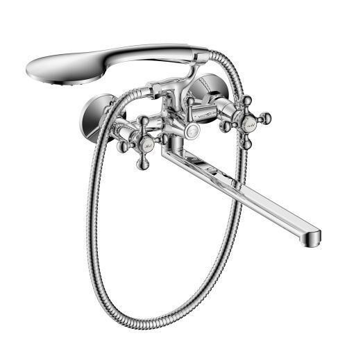 Смеситель для ванны WesnaArt Rassvet RAS02-320 настенный хром