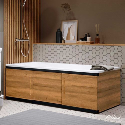 Экран под ванну Alavann Alt 180 см ALV1204002 фронтальный МДФ раздвижной коричневый