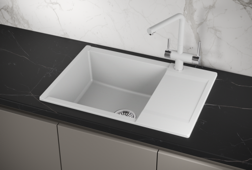 Кухонная мойка Granula 7003, АРКТИК 70х50 цвет светло-серый поверхность матовая