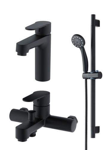 Душевой набор OneLife  P07-511b настенный  черный